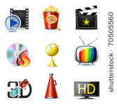 movie and entertainment icons   ...