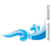 water splash design element....