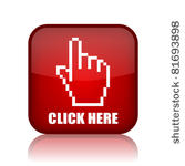 click here vector button  eps10