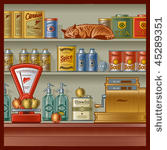 retro store. vector