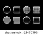 black vector glossy web buttons....