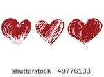 three hearts vector