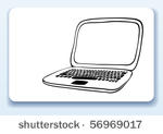 laptop  business card