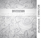 invitation  vector drawing with ...