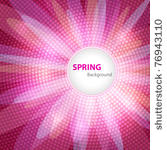 spring background with space...