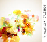 yellow  floral background