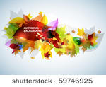 autumnal floral background
