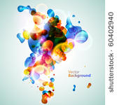 colorful  water bubbles