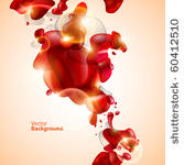 abstraction red background