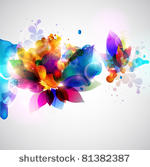 floral abstract background.