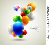 colorful vector balloons