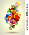 christmas colorful gifts