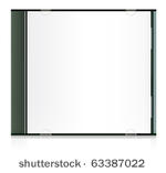 vector realistic blank cd box
