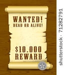 vector poster wanted dead or...