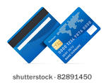 realistic vector credit card...