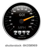 2012 year calendar speedometer...