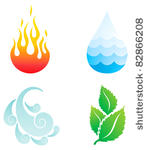 illustrations of four natural...