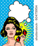 comics style girl woman
