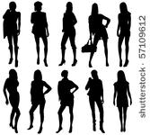 vector fashion model...