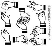vector illustration of hands.