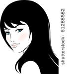 beauty vector face girl portrait