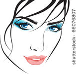 beauty girl face. design...