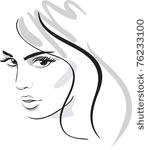 beauty girl face. design...