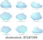 vector clouds collection....