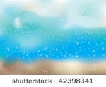 rain drops and bubbles on the...
