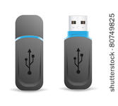 black universal flash drive...