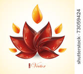 rose petal design  eps 10