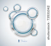 silver circle frames  eps 10