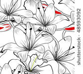 seamless pattern with white...