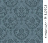 luxury seamless grey floral...