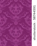 luxury fuchsia floral wallpaper