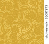 seamless golden swirls and...