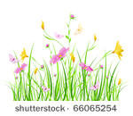 vector floral background with...