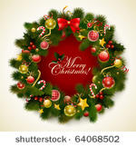 christmas garland  vector image
