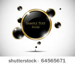 glossy black speech bubble