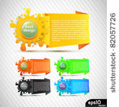 abstract colorful speech bubble ...