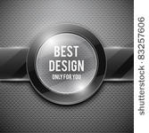 black glass glossy plate on...