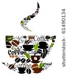 coffee cup made of various...