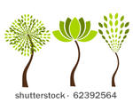 three original vector trees