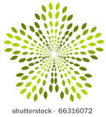 green plant abstract symbol....