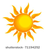 sun over white   vector...