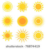 suns collection. vector...