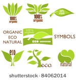 set of eco and organic logo...