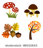 autumn elements for design....