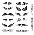 wings. elements for design.
