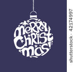 christmas ball with greeting....